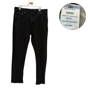 George Men’s Black Jeans – Size 35x32